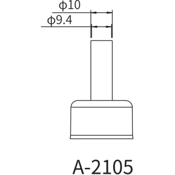 Насадка прямая ATTEN A-2105 для термовоздушных станций серии 858 10 мм 15A000035