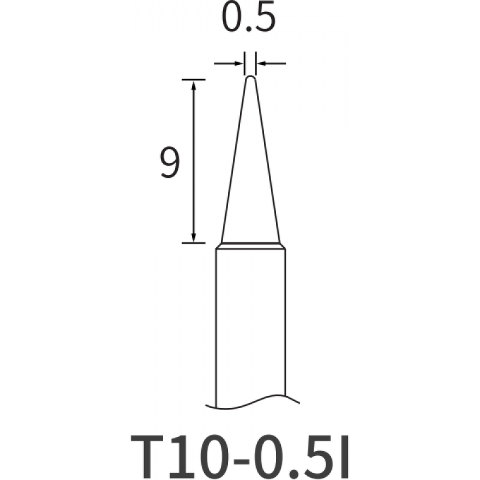 Жало коническое ATTEN T10 0.5 мм 15A000128