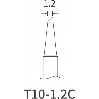 Жало цилиндрическое со скосом ATTEN T10 1.2 мм 15A000129