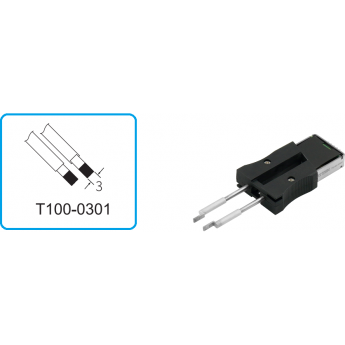 Наконечники прямое лезвие ATTEN T100 3 мм 15A000138