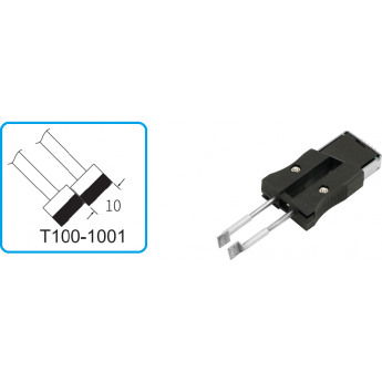 Наконечники для термопинцета ATTEN T100 прямое лезвие 10 мм 15A000142