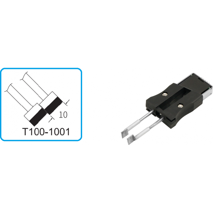 Наконечники для термопинцета ATTEN T100 прямое лезвие 10 мм 15A000142