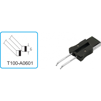 Наконечник для термопинцета ATTEN T100 изогнутое лезвие 6 мм 15A000145
