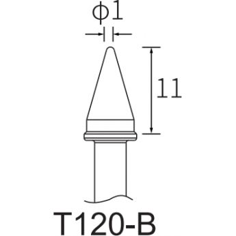 Жало коническое ATTEN T120 Серия T120 диаметр 1 мм 15A000158