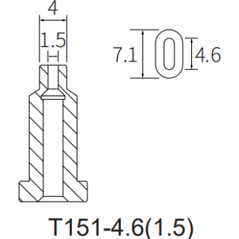 Паяльная демонтажная насадка ATTEN T151 для паяльника GT-X150P 15A000220