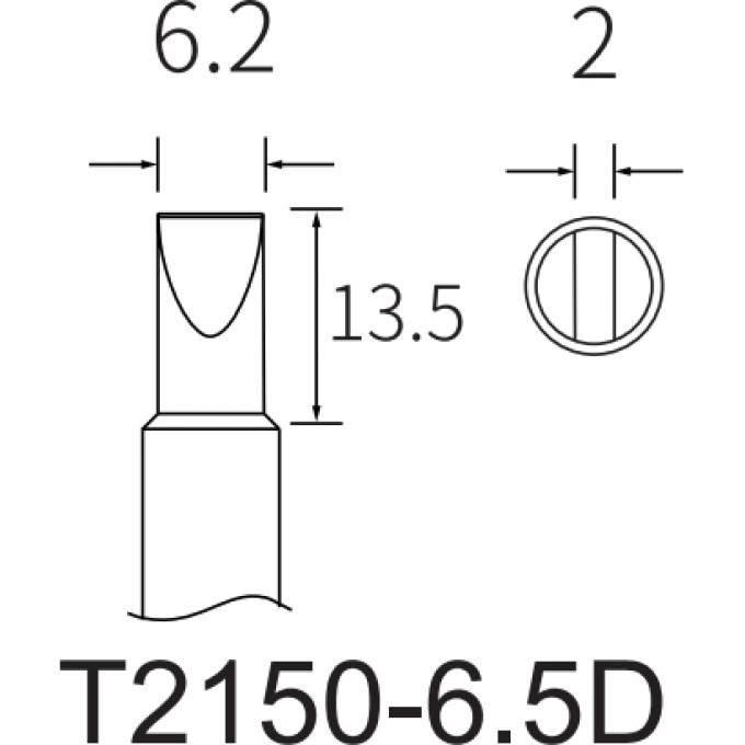 Жало клиновидное прямое ATTEN T2150 6 15A000251