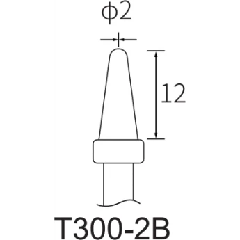 Жало коническое ATTEN TB Серия T300 2 мм 15A000263