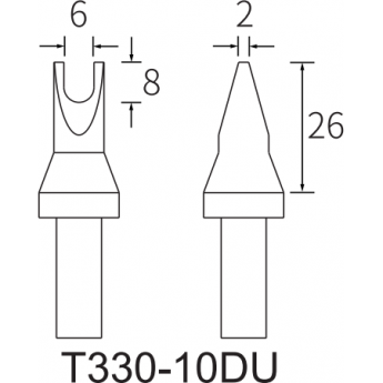 Паяльное жало ATTEN T330 с проушиной 10x1 15A000281 Паяльное жало ATTEN T330 с проушиной 10x1 15A000281