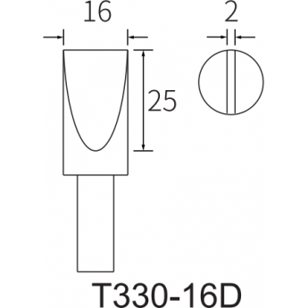 Жало клиновидное прямое ATTEN T330 15A000282
