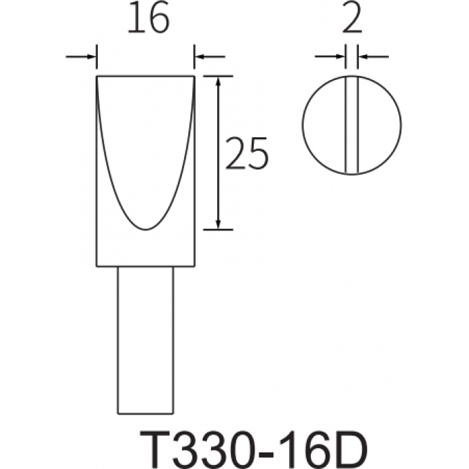 Жало клиновидное прямое ATTEN T330 15A000282