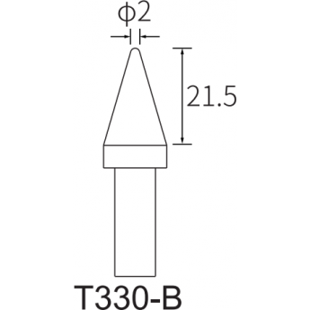 Жало коническое ATTEN T330 2 мм 15A000290