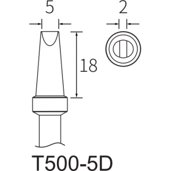 Жало клиновидное прямое ATTEN T500 15A000310 Жало клиновидное прямое ATTEN T500 15A000310