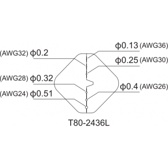 Наконечник для термозачистки проводов ATTEN T80 Серия T80 AWG 15A000327