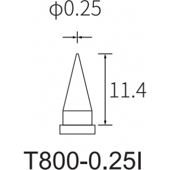 Жало коническое ATTEN T800 диаметр 0.25 мм 15A000333