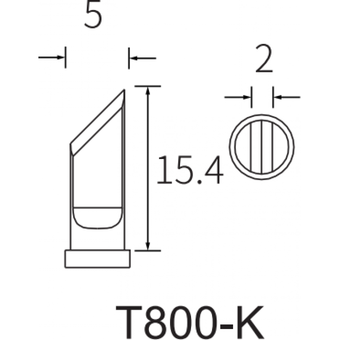 Жало косой нож ATTEN T800 15A000347