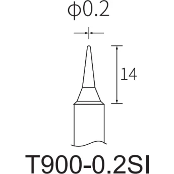 Жало коническое ATTEN T900 0.2 мм 15A000350
