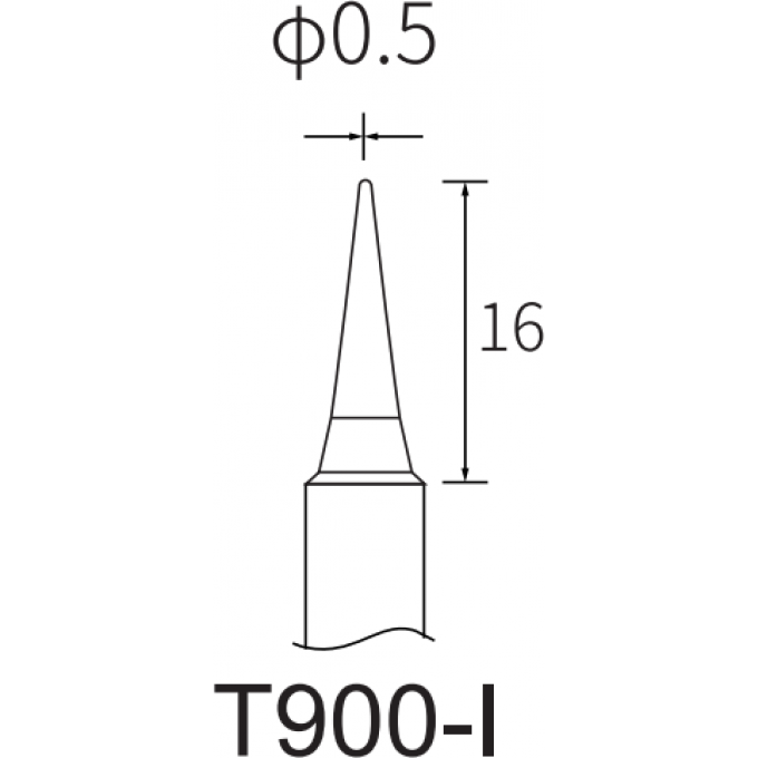 Жало коническое ATTEN T900-I диаметр 0.5 мм 15A000368