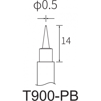 Жало коническое ATTEN T900-PB Серия T900 0.5 мм 15A000372