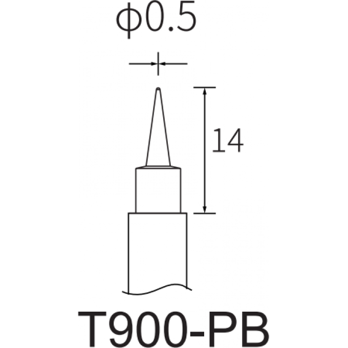 Жало коническое ATTEN T900-PB Серия T900 0.5 мм 15A000372