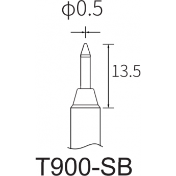 Жало коническое ATTEN T900-SB 0.5 мм 15A000373