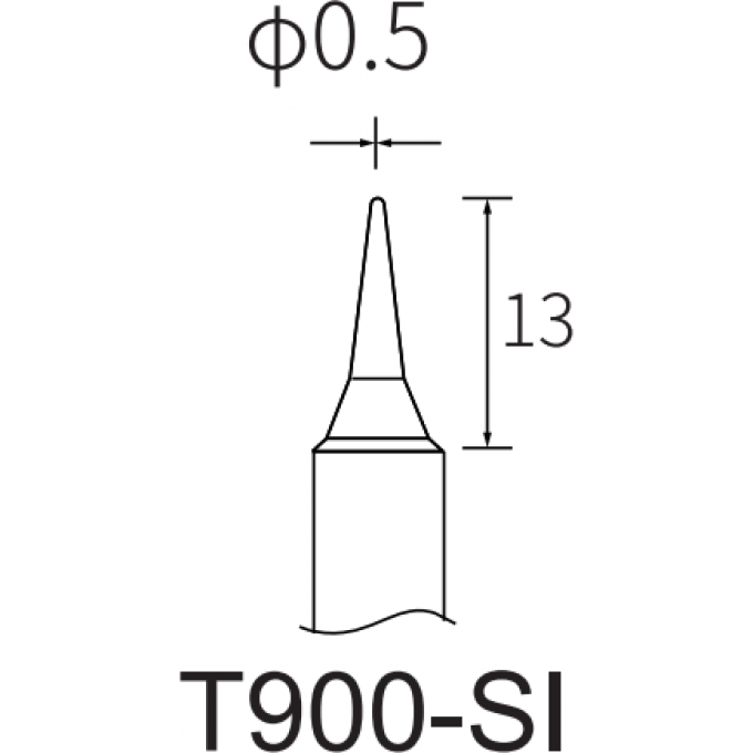 Жало коническое ATTEN T900-SI 0.5 мм 15A000374