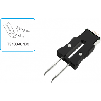 Наконечник клиновидный изогнутый ATTEN T9100 0.7x0.4 мм 15A000379