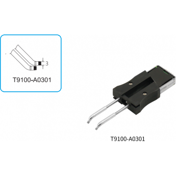 Наконечник изогнутое лезвие ATTEN T9100 3 мм 15A000386