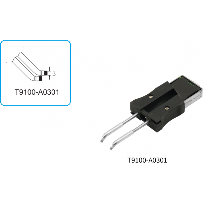 Наконечник изогнутое лезвие ATTEN T9100 3 мм 15A000386