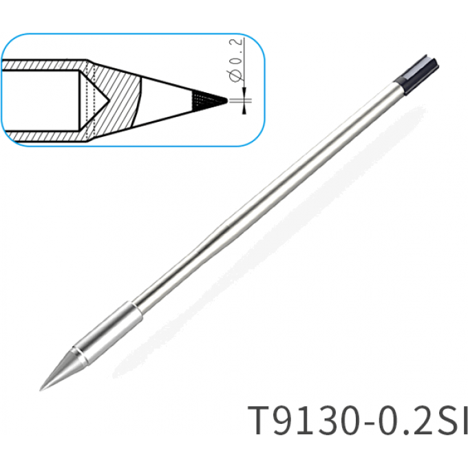 Жало для паяльника ATTEN T9130 коническая игла 0.2 мм 15A000390