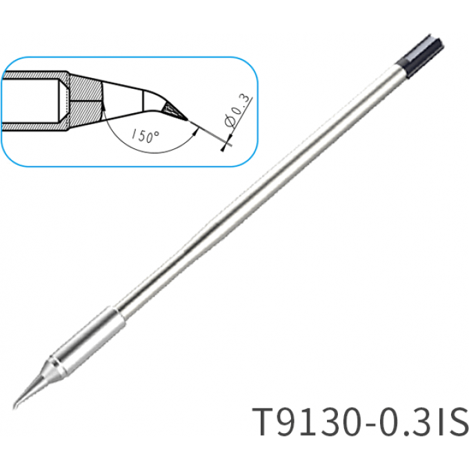 Жало коническое изогнутое ATTEN T9130 диаметр 0.3 мм 15A000391
