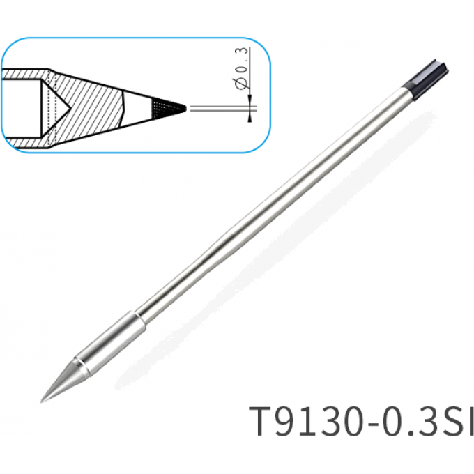 Жало для паяльника ATTEN серии T9130 коническая игла 0.3 мм 15A000392