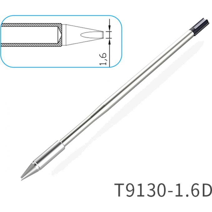 Жало клиновидное прямое ATTEN T9130 1.6x0.8 мм 15A000397