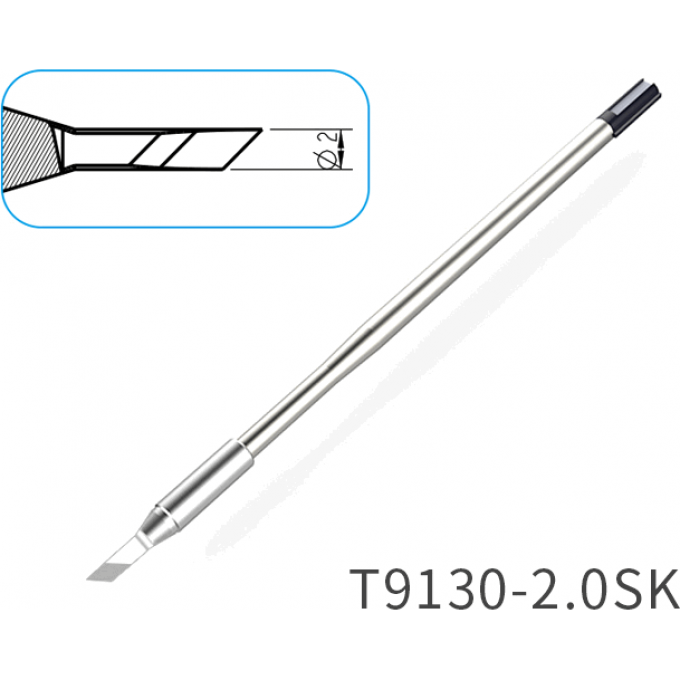 Жало ATTEN косой нож T9130 2x1.2 мм 15A000400