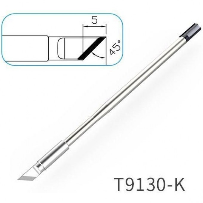 Жало ATTEN T9130 косой нож 5×2 мм для паяльника 15A000410