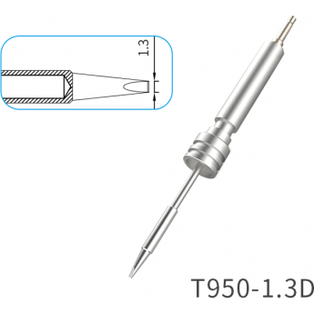 Жало клиновидное прямое ATTEN T950 1.3x0.5 мм 15A000431 Жало клиновидное прямое ATTEN T950 1.3x0.5 мм 15A000431