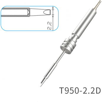 Жало клиновидное прямое ATTEN T950 2.2x0.5 мм 15A000433 Жало клиновидное прямое ATTEN T950 2.2x0.5 мм 15A000433